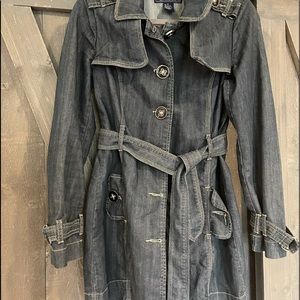 Denim Trench Jacket